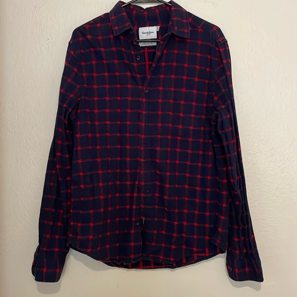 Goodfellow & Co Checked Flannel Shirt - Picture 1 of 3